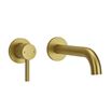Harbour Clarity Brushed Brass Wall Mounted Basin Mixer Tap
